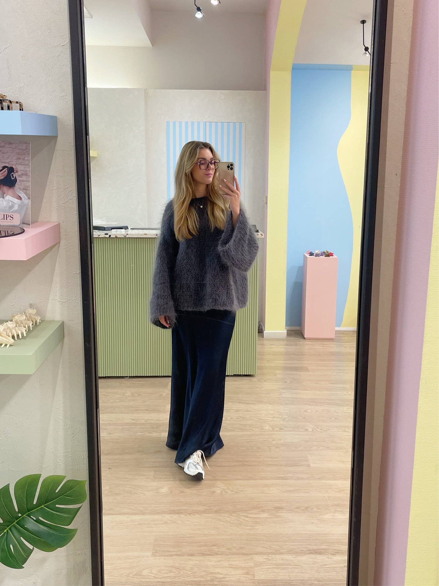 OVERSIZED OLIVIA KNIT - antraciet