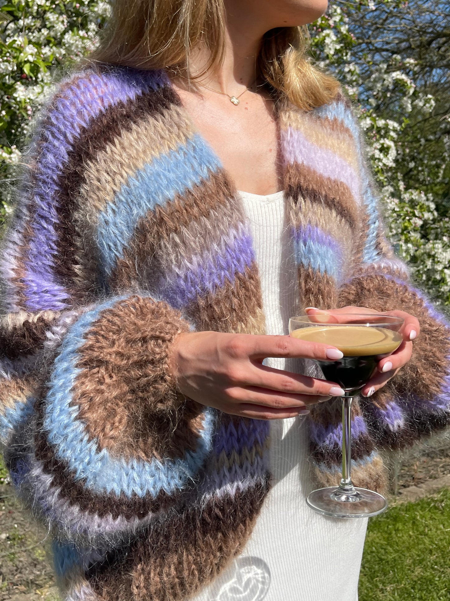 ROMEE CARDIGAN - browns & pastels