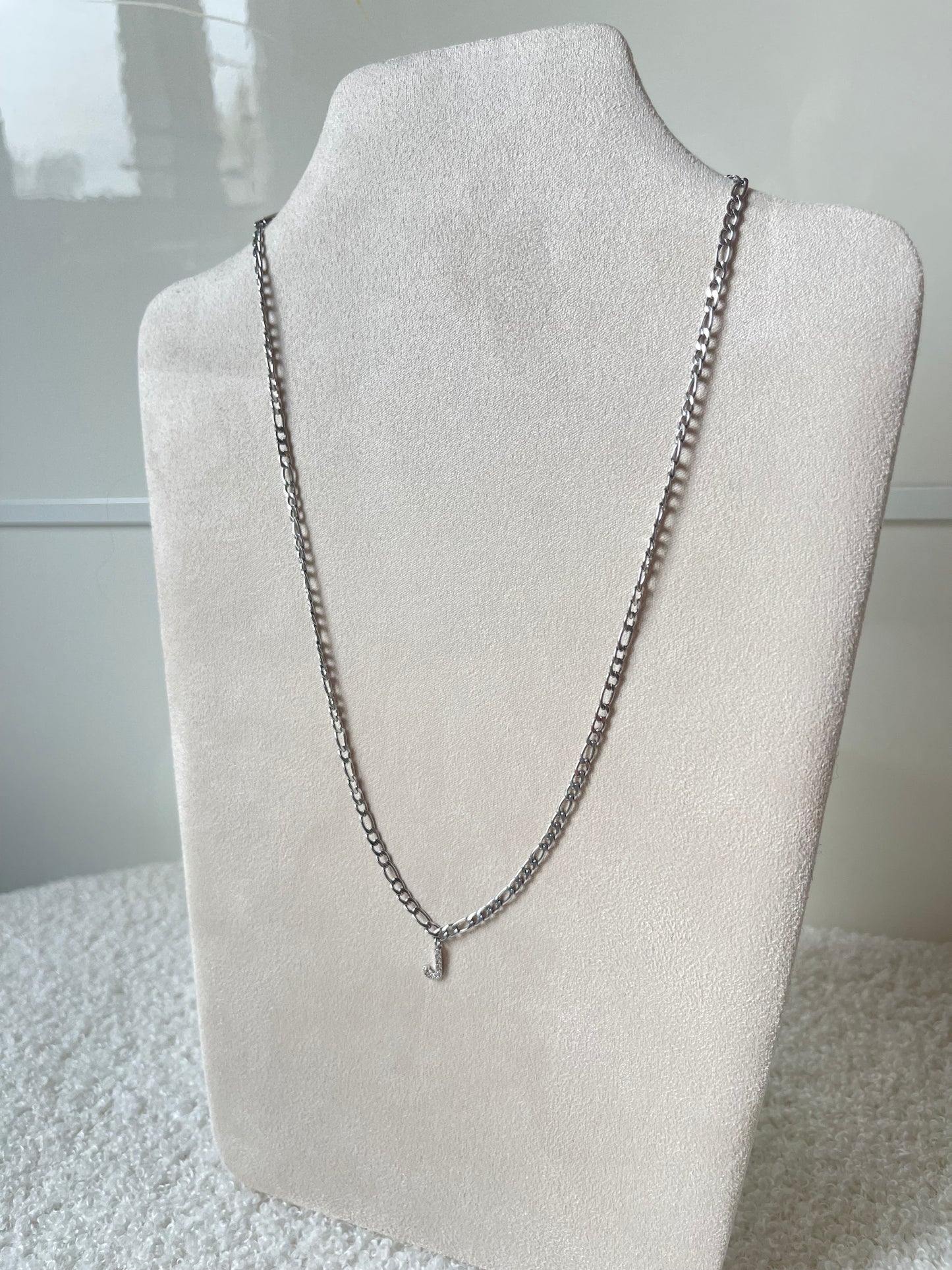 Necklace Initial J - Silver