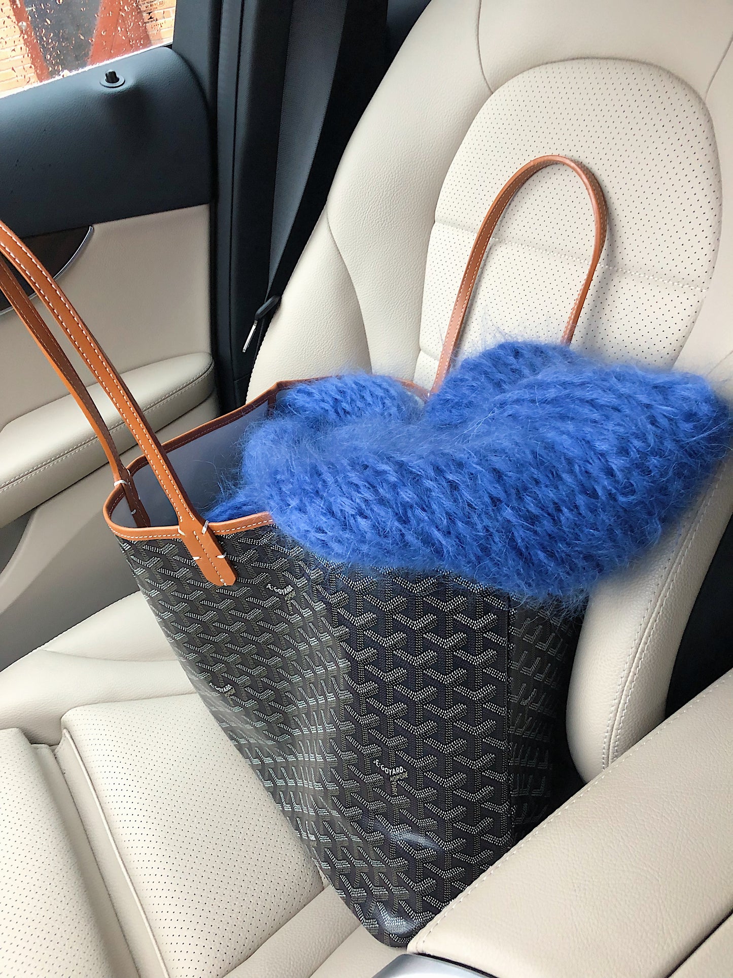 LOU SCARF - jeans blue