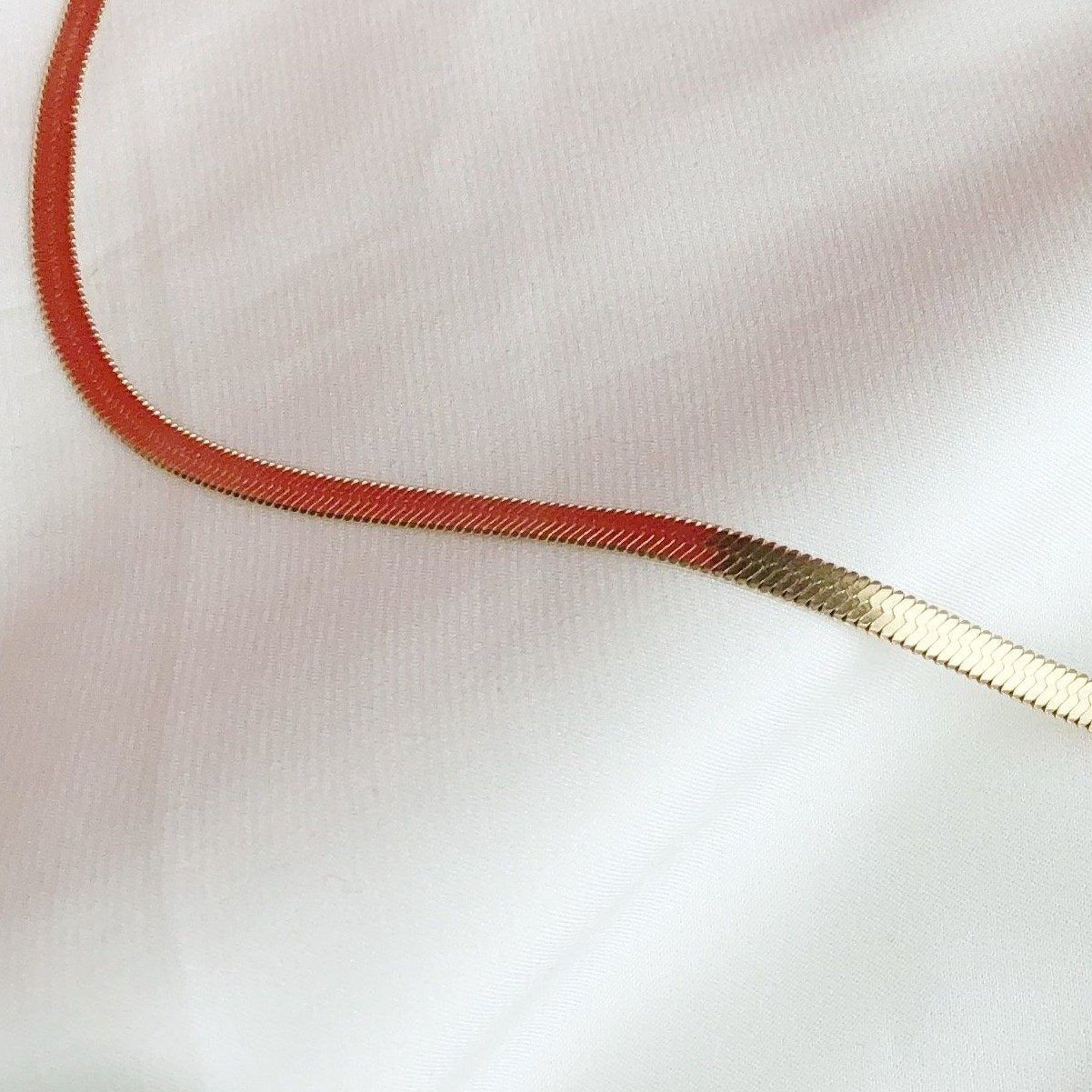 Snake Skin Necklace - Gold