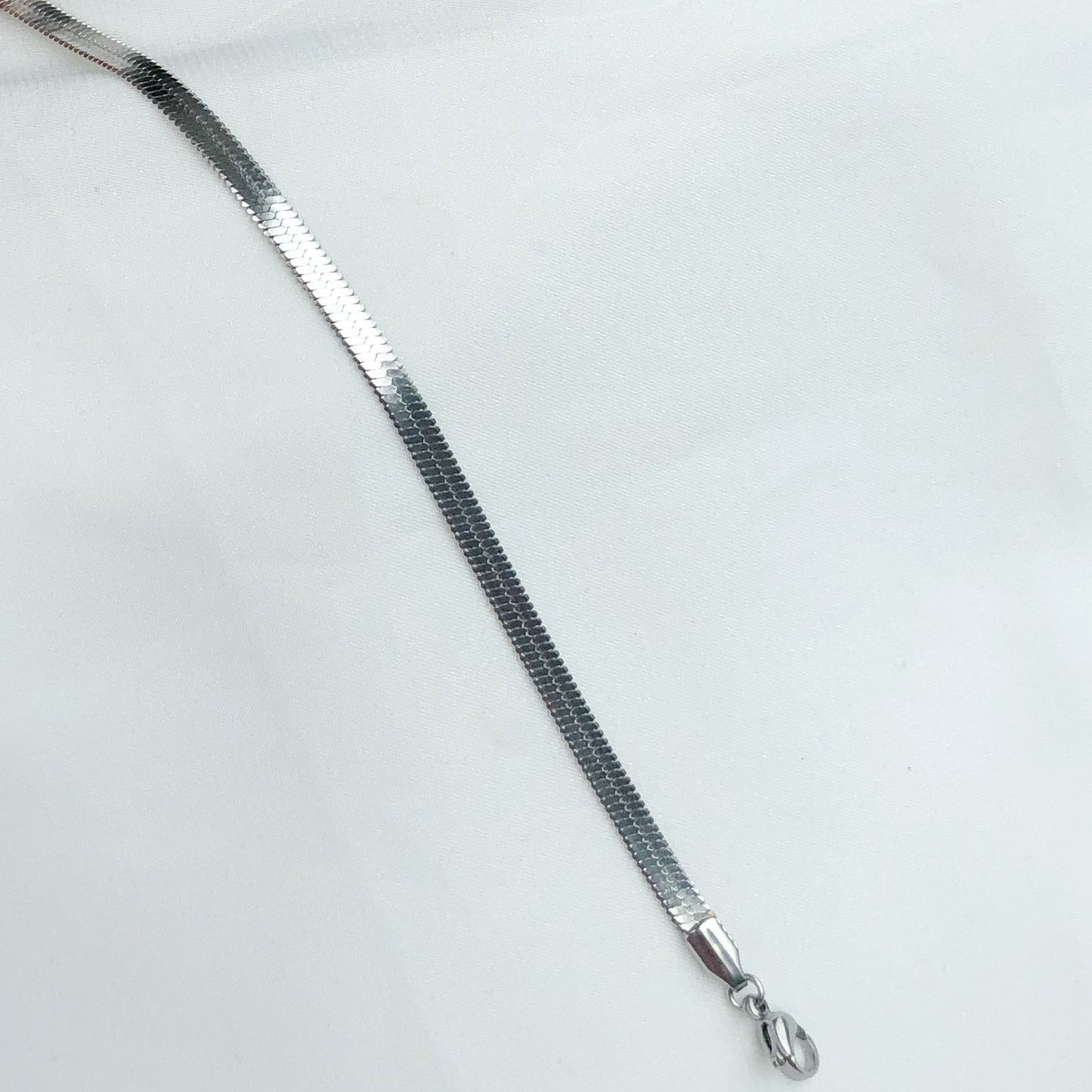 Snake Skin Bracelet - Silver
