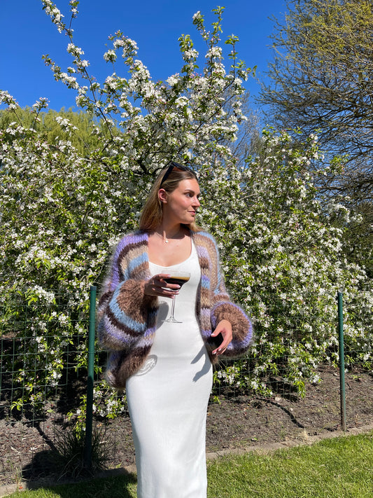 ROMEE CARDIGAN - browns & pastels
