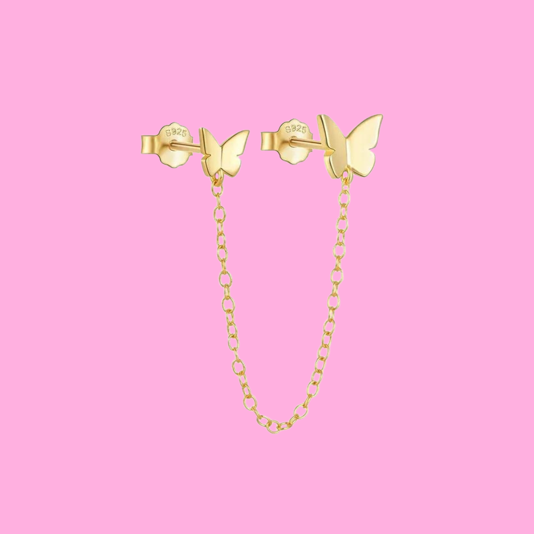 Connected Butterflies - Gold