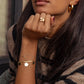 Fine Snake Skin Bracelet - Gold