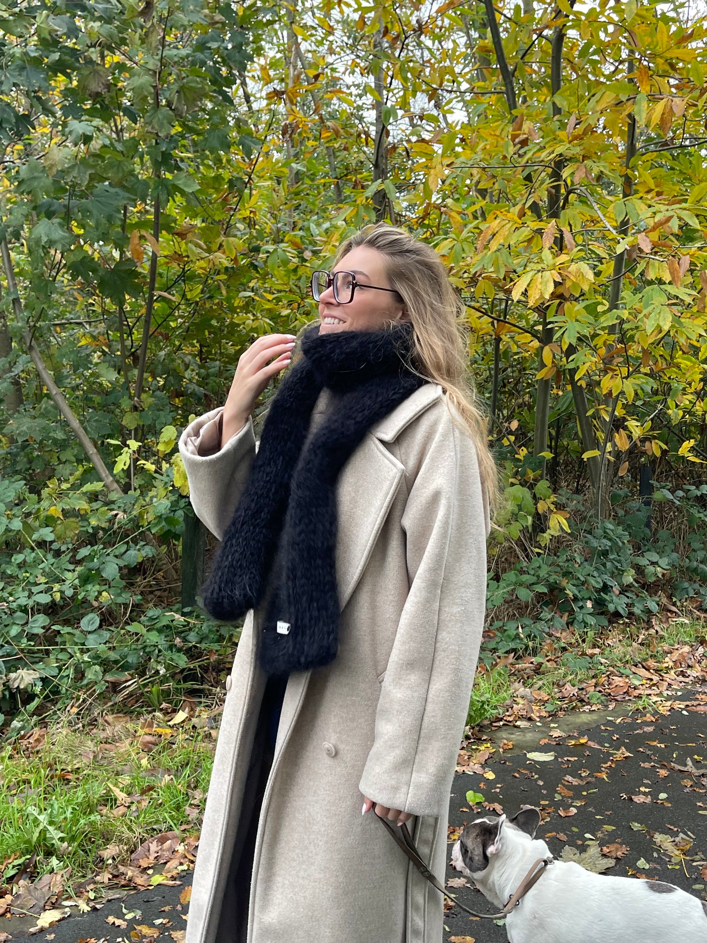 LOU SCARF - black