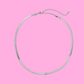 Fine Snake Skin Necklace - Silver
