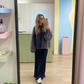 OVERSIZED OLIVIA KNIT - antraciet