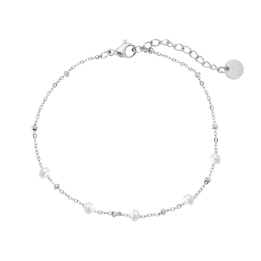 Subtile Pearl Bracelet - Silver