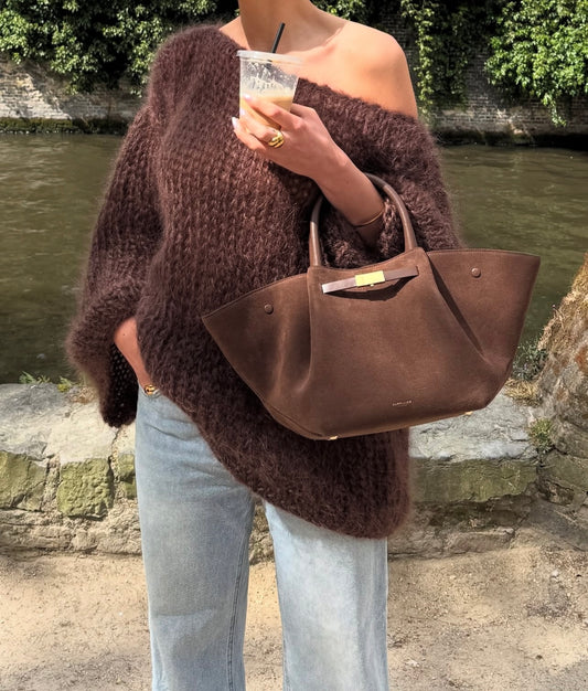 OVERSIZED OLIVIA KNIT - brown