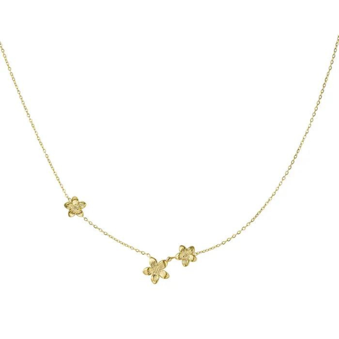 Little Flowers Necklace - Gold
