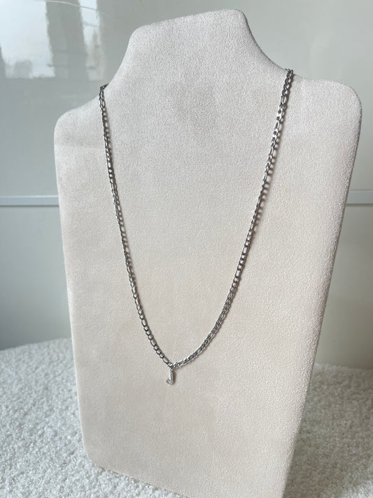 Necklace Initial J - Silver