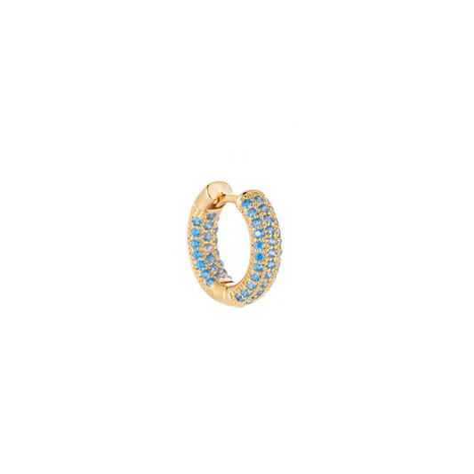 Blue Round Diamond Piece - Gold