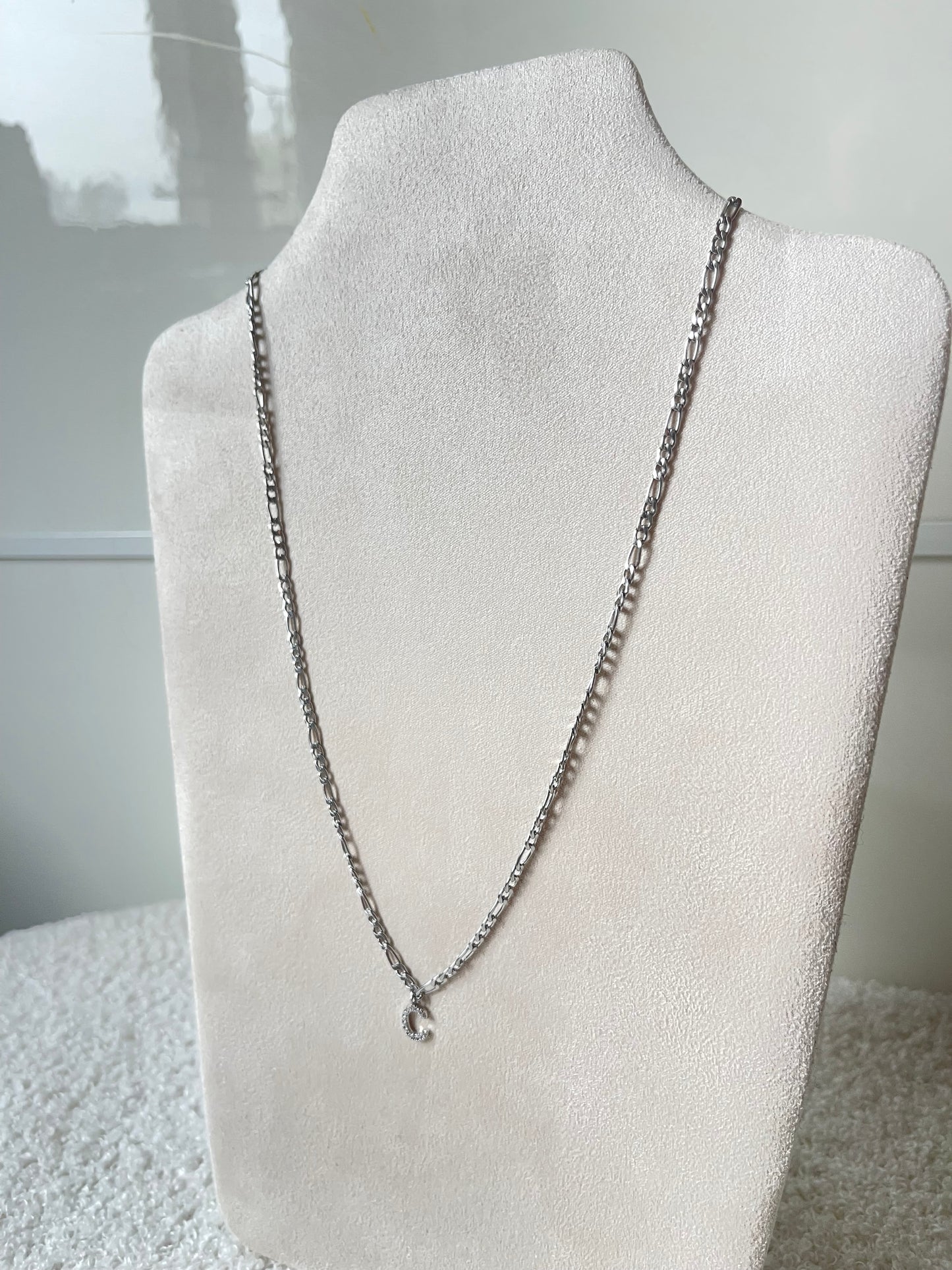 Necklace Initial C - Silver