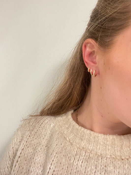 Earring Circles set - Gold