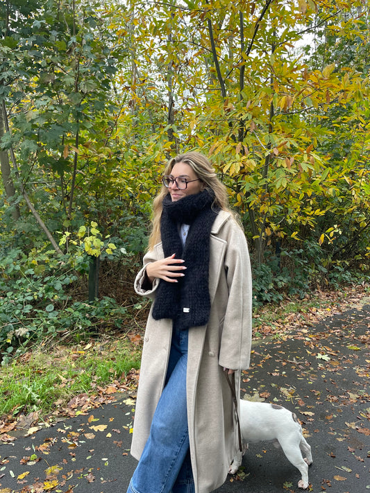 LOU SCARF - black