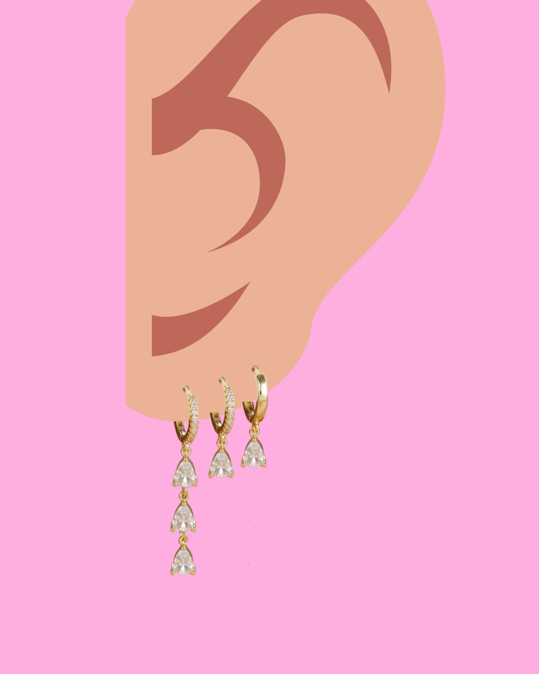 Romee - triple drop - Gold