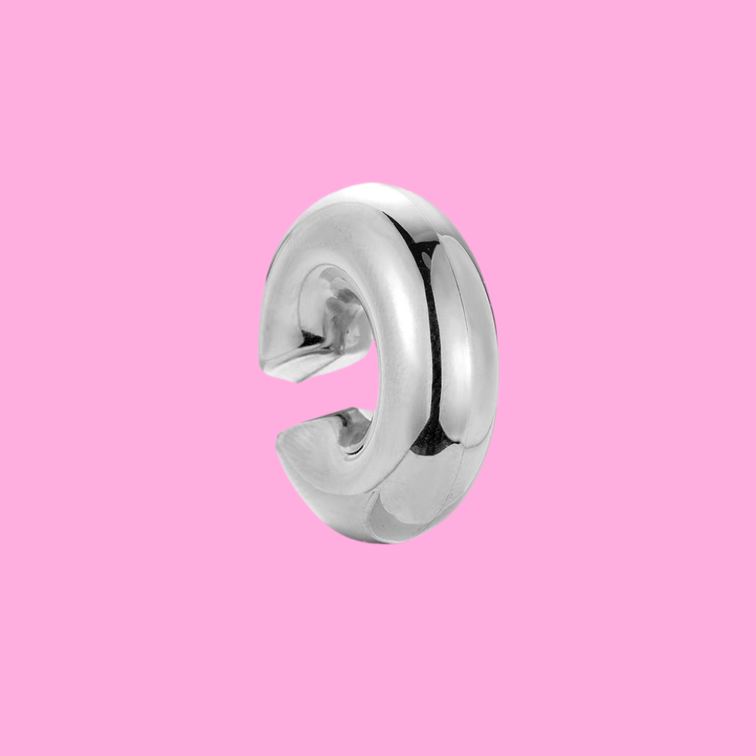 Donut Ear Cuff - Silver