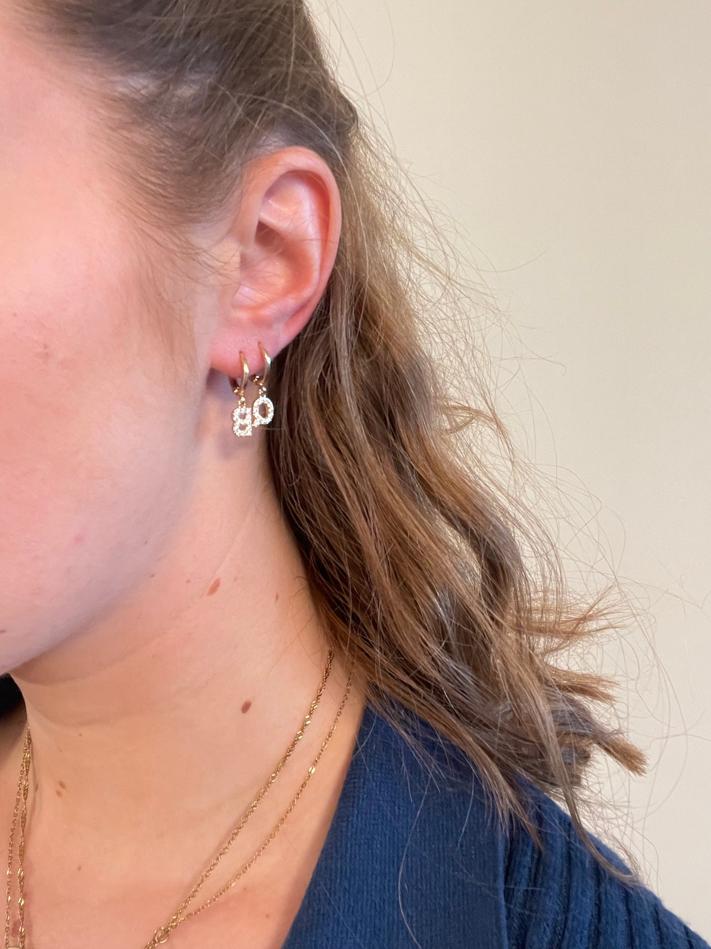 Initial Earring - Gold