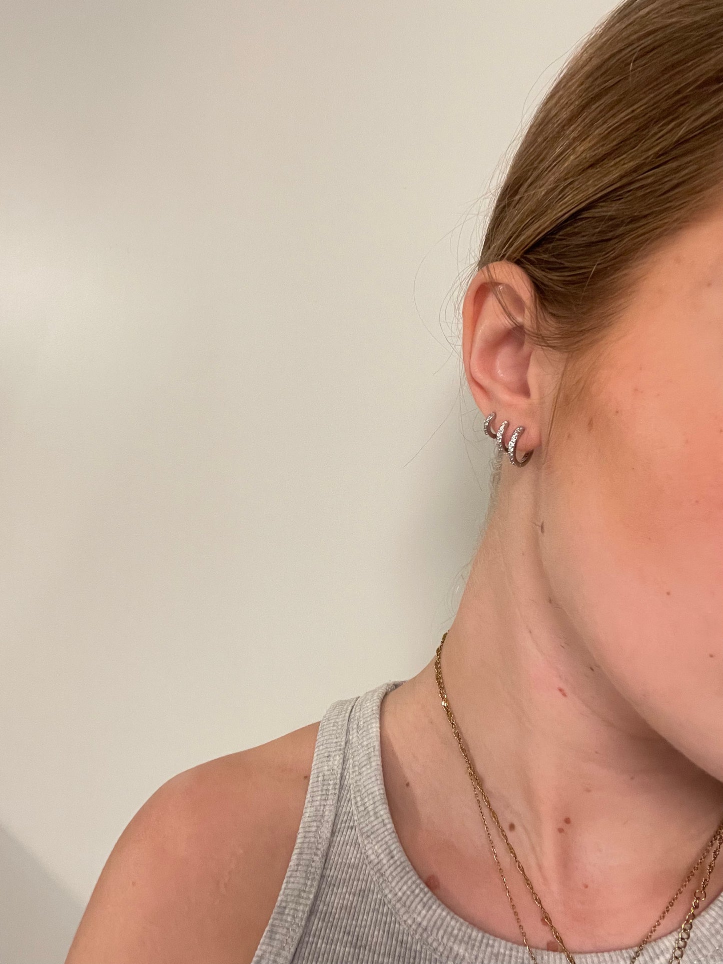 Earring Circles set - Silver