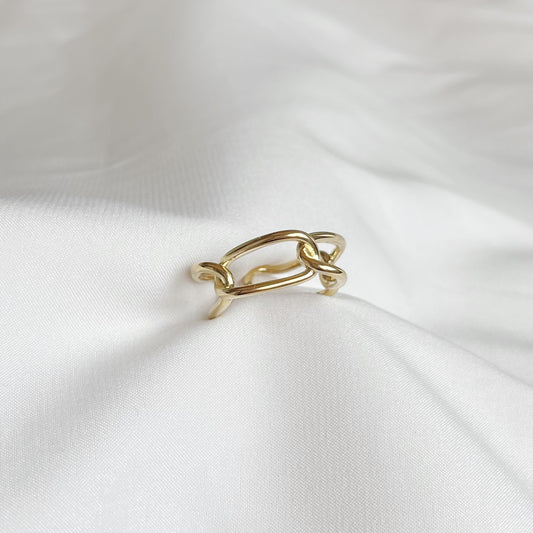 Madelyn Chain Ring - Gold