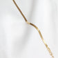 Fine Snake Skin Bracelet - Gold