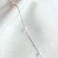 Subtile Pearls Necklace - Silver