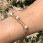 Subtile Pearl Bracelet - Gold