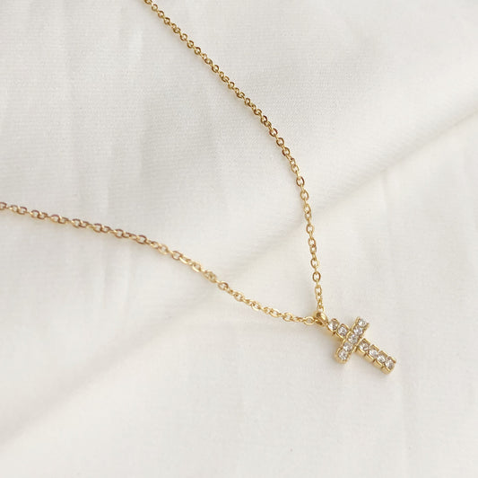 Cross Necklace- Gold