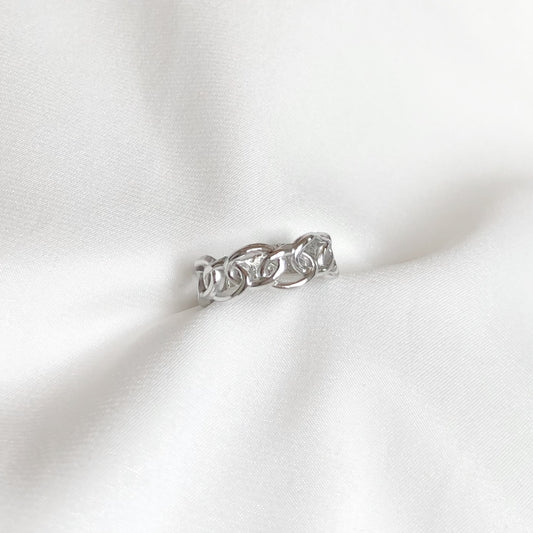 Wobbly Chain Ring - Silver