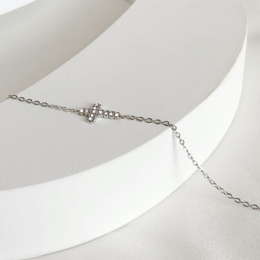 Cross Bracelet - Silver